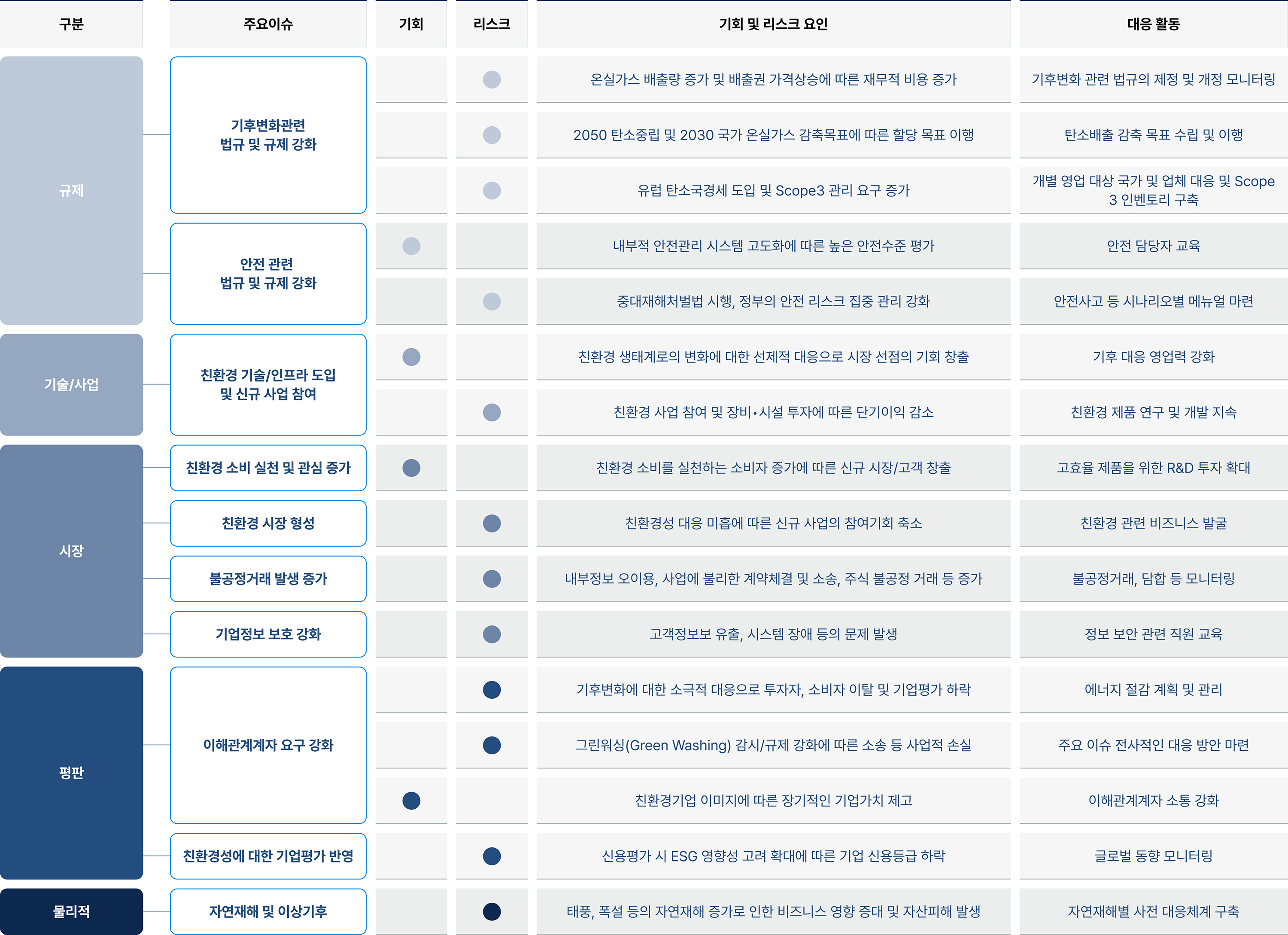 리스크 및 기회분석 이미지